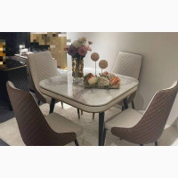 Luxury Marble Dinning Set by 4 Chairs