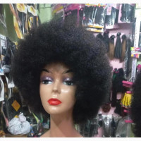 Full Human Hair Afro Wig