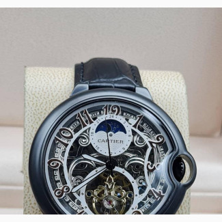 Cartier Mechanical Leather Watch for Men