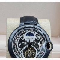 Cartier Mechanical Leather Watch for Men