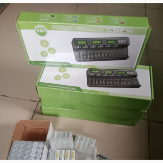 Rechargeable Aa, 9V Batteries With Charger