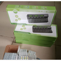 Rechargeable Aa, 9V Batteries With Charger