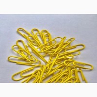 Yellow Coated Paper Clips (Pack of 200 Pieces)