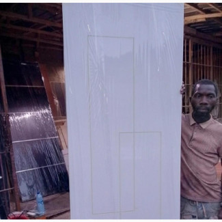 Brand New Grooved White Door - Durable and Classy