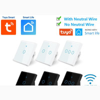 1-3 Gangs Wi-Fi Tuya Smart Light Switch