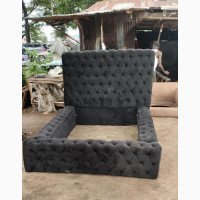 Home Interiors - Black Fabric Loft Bed Frame