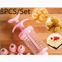 Cookies Press Making Mold With 8pcs Nozzles Mould Cake Decorating