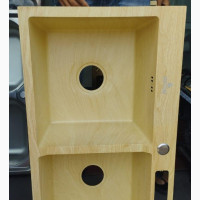 Wood Colour Double Bowl Kitchen Sink - Brand New