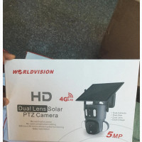 5mp Double Lens 4G Solar Camera With Batteries