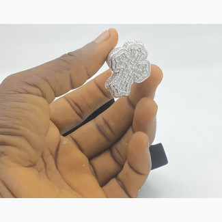 Iced Luxe Silver Men’S Pinky Finger Ring