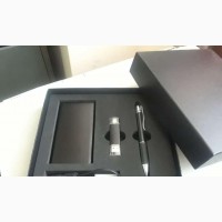 Set of Power Bank, Flash Drive, Pen and Charging Cord