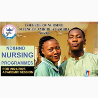 College of Nursing Sciences Amichi Anambra State Admission Form is out for 2025/2026