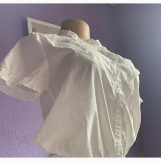 White Collarless Shirt