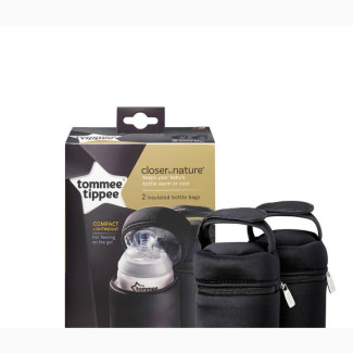 Brand New Tommee Tippee Insulated Bottle Bag - Black
