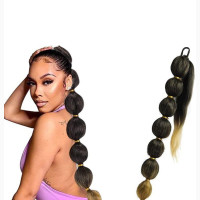 Detachable Bubble Braid Ponytail