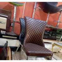 Dinning Chair - Brand New, Brown Leather, Indoor Use, Home Interiors