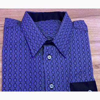 Pattern Blue Shirt