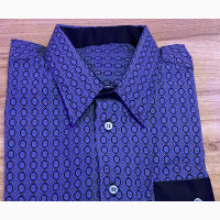Pattern Blue Shirt
