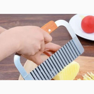 Stainless Wavy Crinkle Cutter and Slicer