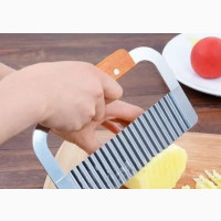 Stainless Wavy Crinkle Cutter and Slicer