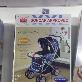 LMV High Grade 3 in 1 Baby Stroller Trolley Set