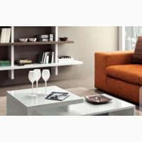 White and Black Mixed Center Table