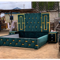 Beautiful 6by6 Green Colour Bed