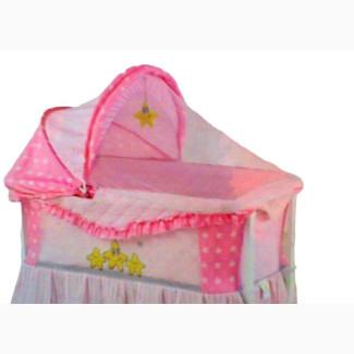 Rocking Baby Bed With Foldable Tires