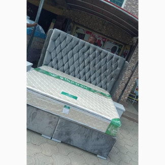 Super Strong Bed with Side Drawer and Mirror