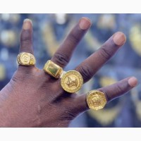 Gold Plated Men’S Fashion Ring { Each}
