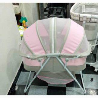 Dream on Me Karley Baby Bassinet in Pink and Grey Colours