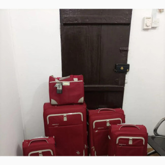 Swiss Polo Five Sets Red Travelling Luggage