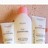 Glow Essential Face Cream, Face Mask Scrub and Body Lotion