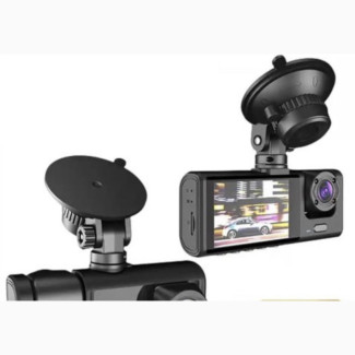 Car DVR With Front and Inside Camera Car Monitoring Recorder