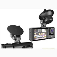 Car DVR With Front and Inside Camera Car Monitoring Recorder