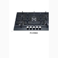 Polystar Pv-Gt80g5 - 5 Burner Built-In Gas Hob Glass Cooktop