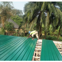 Aluminium Long Span Roofing Sheet Beige Color 0.45mm