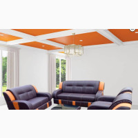 7 Seaters Sofa Chairs With Table. Quality Leather Couch