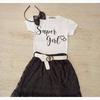 Girls Skirt and Blouse