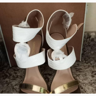 Stylish White Heels - Size 43