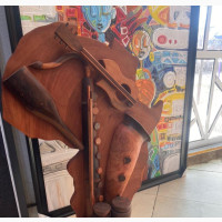 Map of Africa and Nigeria Wooden Sculptures