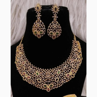 Cubic Zirconia Jewelry Set - Gold Replica