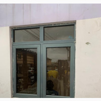 Brand New Grey Aluminum Casement Window - 1200x1200 Square Shape