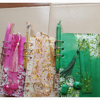 Resin Jotter, Refillable Pen, Key Holder, Book Mark