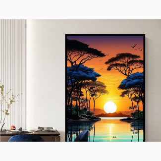 HD Realistic Nature Oil Painting Wall Arts