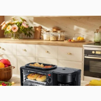 3 in 1 Breakfast Maker (Oven, Grill/Fryer, Coffee Maker)
