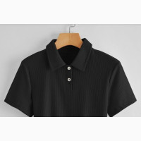 Black Ribbed WMNS Crop Tops