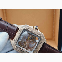 Stylish Cartier Automatic Leather Watches