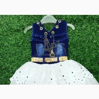Stylish Jean With Lace Gown for Your Little Princess