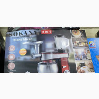 3-in-1 SOKANY 6.5L Stand Mixer, Blender and Meat Mincer